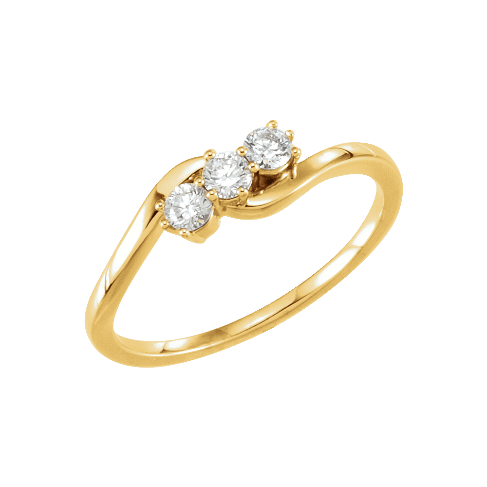 Three Stone Diamond Ring - Lab Grown