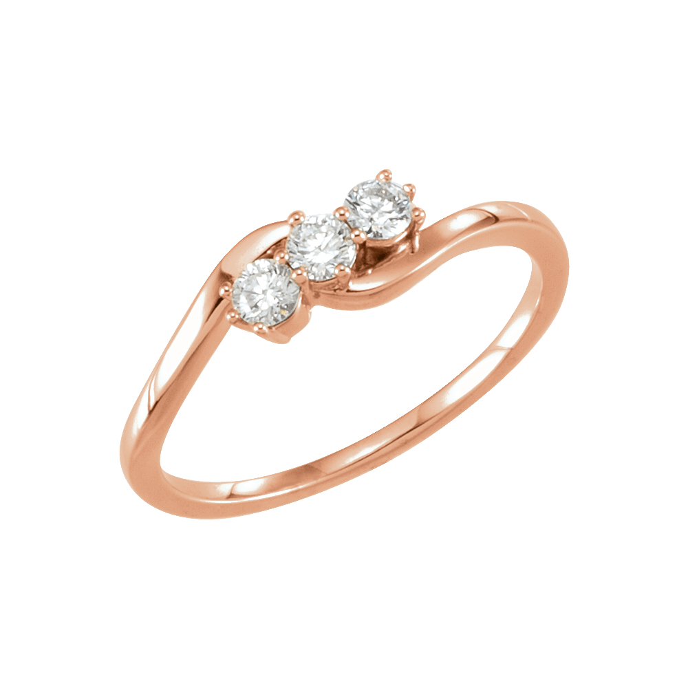 Three Stone Diamond Ring - Lab Grown