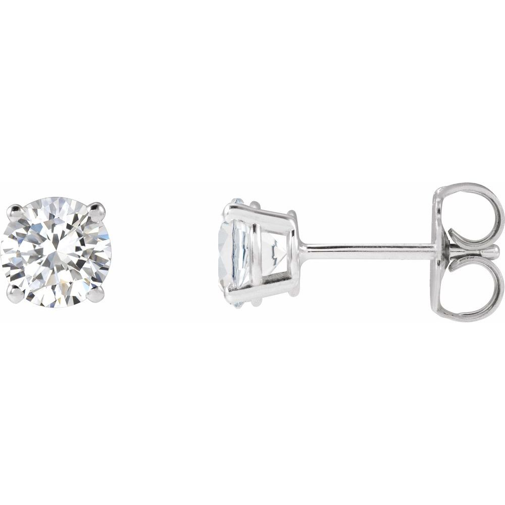 Classic 1 Carat Diamond Stud Earrings - Lab Grown