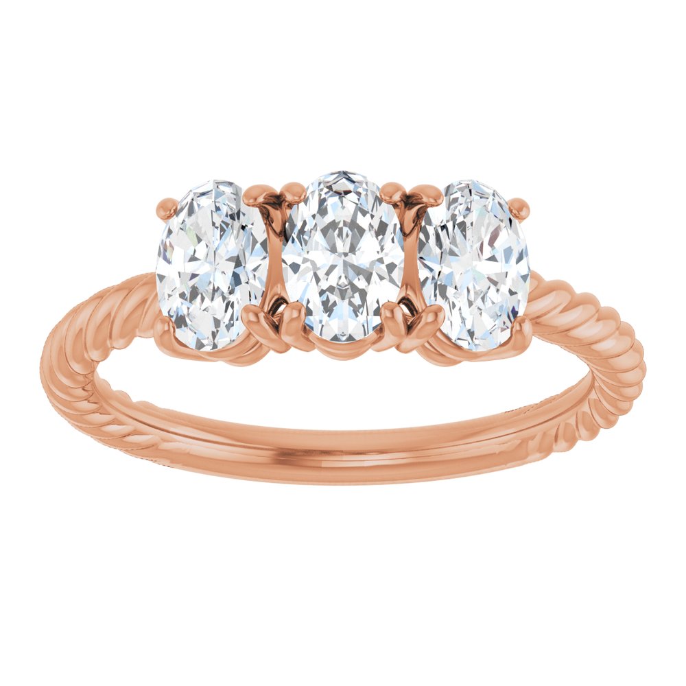3 Carat Three-Stone Diamond Ring - Lab Grown