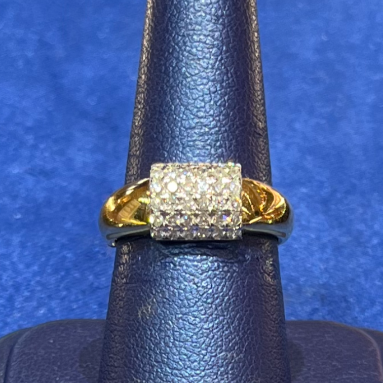 6x6 Diamond Ring Michael E. Minden Diamond Jewelers The Diamond