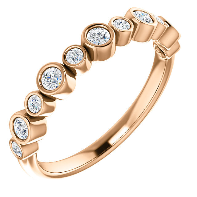 Diamond Bezel Anniversary Band - Michael E. Minden Diamond Jewelers