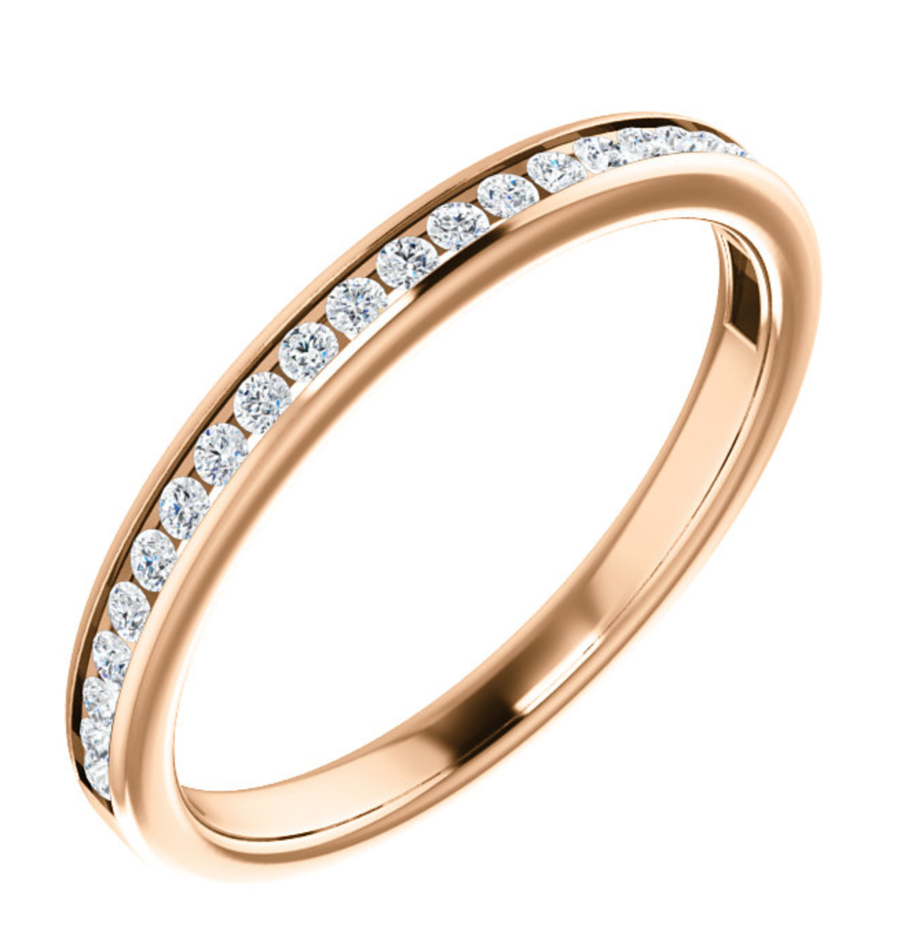 Classic Delicate Channel Set Wedding Ring - Michael E. Minden Diamond Jewelers