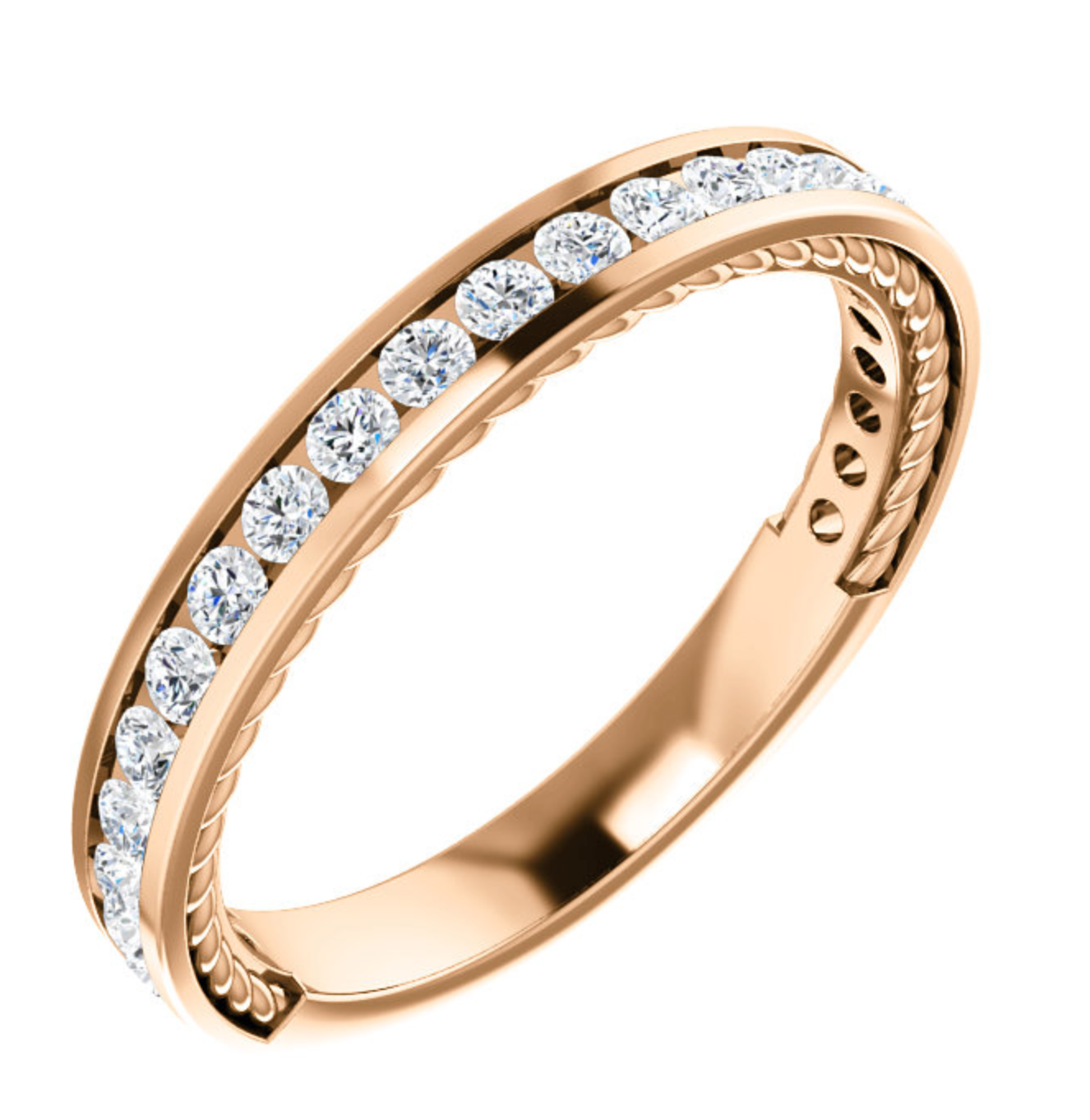 Classic Channel Set Wedding Ring - Michael E. Minden Diamond Jewelers