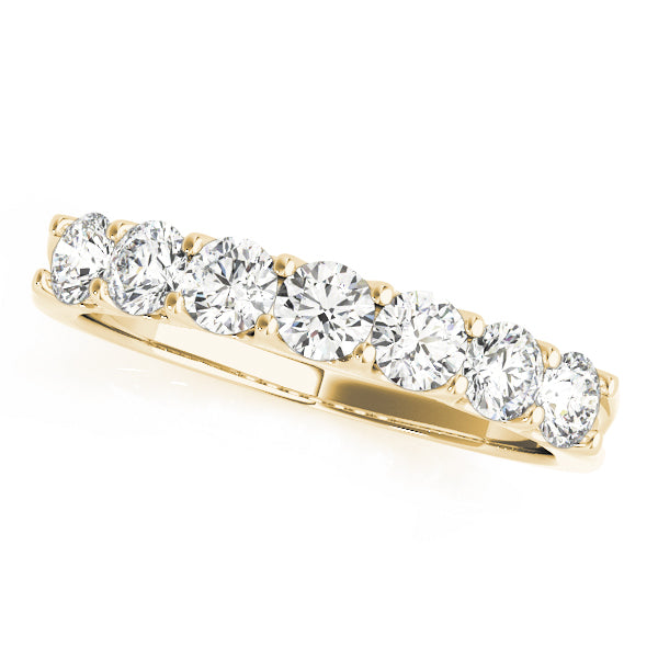 Seven Stone Prong-Set Wedding Ring - Michael E. Minden Diamond Jewelers
