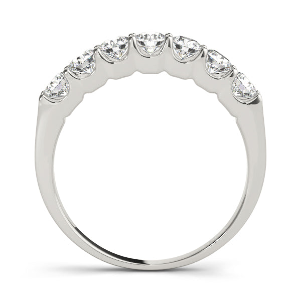 Seven Stone Prong-Set Wedding Ring - Michael E. Minden Diamond Jewelers