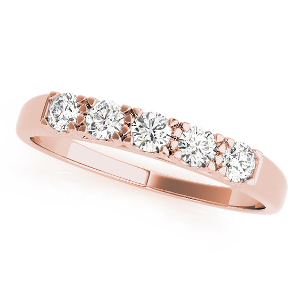 Vintage Style Prong-Set Wedding Ring - Michael E. Minden Diamond Jewelers