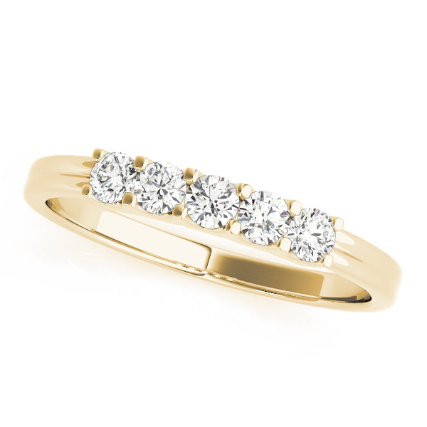 Vintage Inspired Prong-Set Wedding Ring - Michael E. Minden Diamond Jewelers