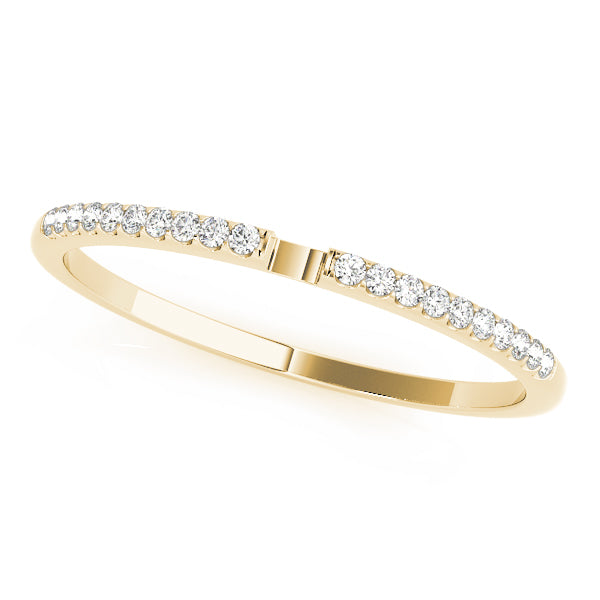 Split Prong-Set Wedding Ring - Michael E. Minden Diamond Jewelers