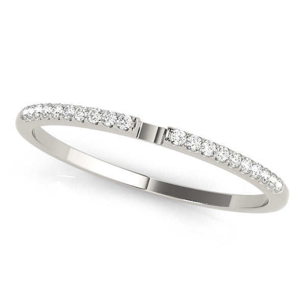 Split Prong-Set Wedding Ring - Michael E. Minden Diamond Jewelers