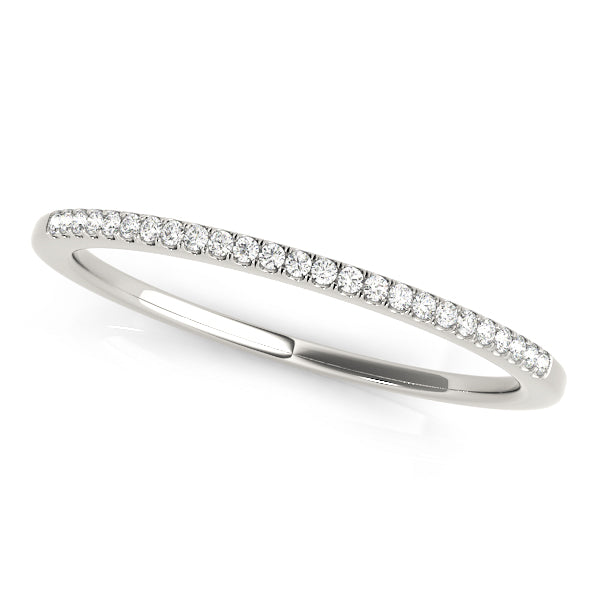 Classic Delicate Prong-Set Wedding Ring - Michael E. Minden Diamond Jewelers