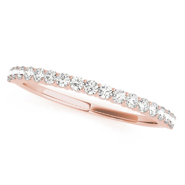 Accented Diamond Prong-Set Wedding Ring - Michael E. Minden Diamond Jewelers