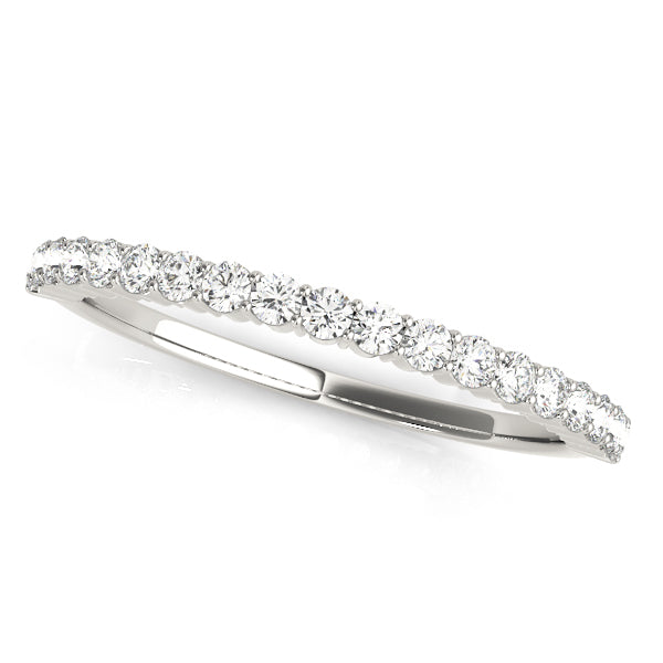 Accented Diamond Prong-Set Wedding Ring - Michael E. Minden Diamond Jewelers