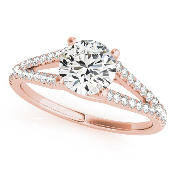 Classic Split Shank Engagement Ring - Michael E. Minden Diamond Jewelers