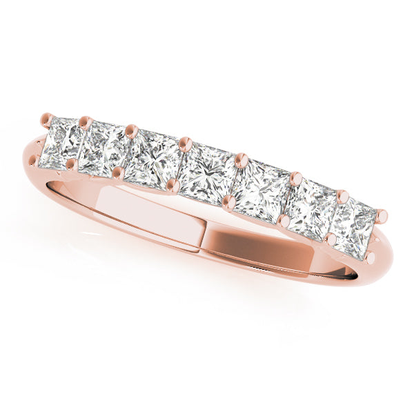 Classic Princess Cut Prong-Set Wedding Ring - Michael E. Minden Diamond Jewelers