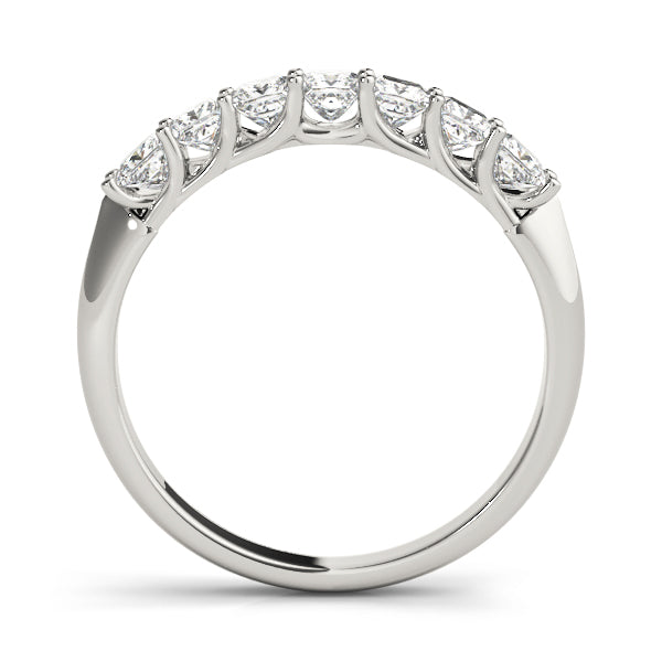 Classic Princess Cut Prong-Set Wedding Ring - Michael E. Minden Diamond Jewelers