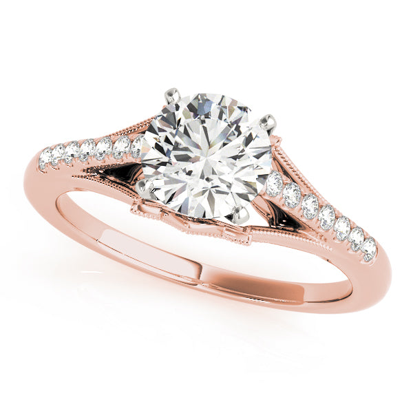 Classic Inspired Split Shank Engagement Ring - Michael E. Minden Diamond Jewelers