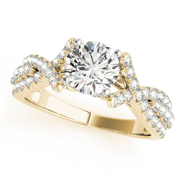 Open Twist Engagement Ring - Michael E. Minden Diamond Jewelers