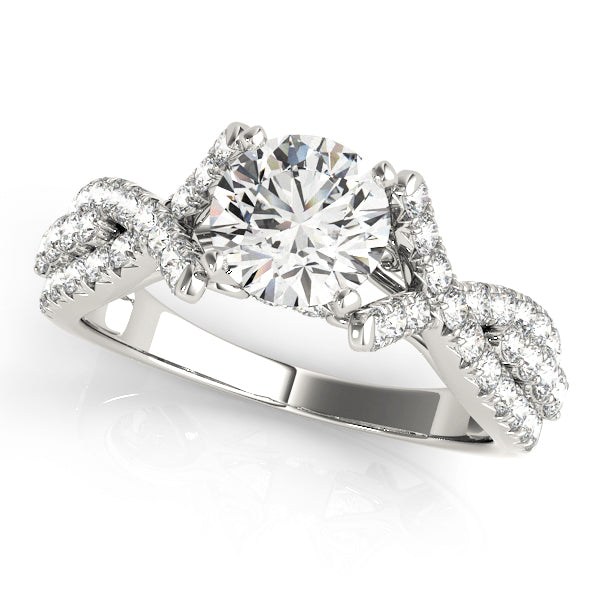 Open Twist Engagement Ring - Michael E. Minden Diamond Jewelers