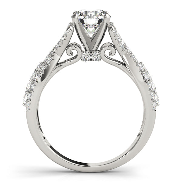 Open Twist Engagement Ring - Michael E. Minden Diamond Jewelers