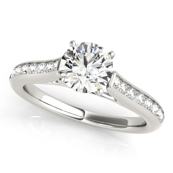 Classic Style Channel Set Engagement Ring - Michael E. Minden Diamond Jewelers