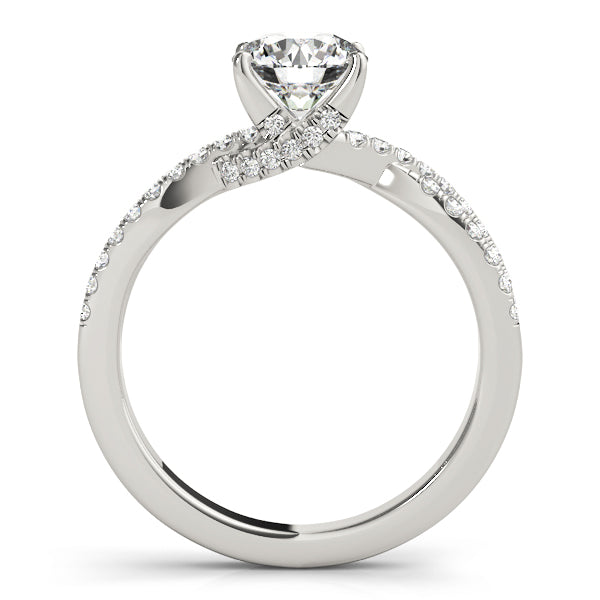 Classic Style Twist Engagement Ring - Michael E. Minden Diamond Jewelers