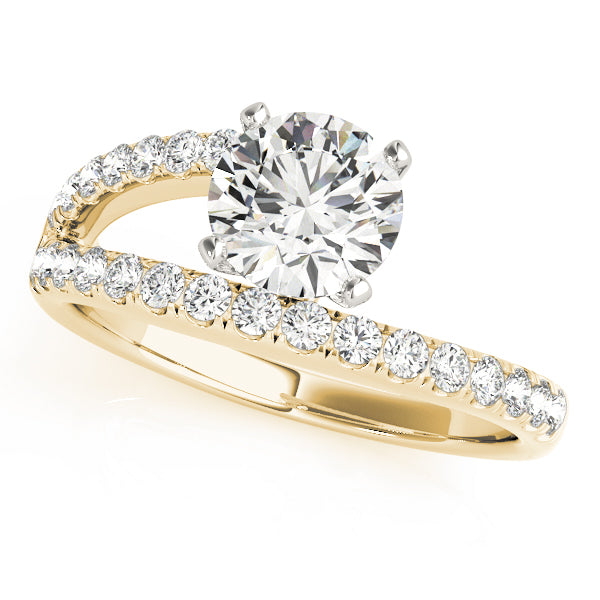One Side Shank Engagement Ring - Michael E. Minden Diamond Jewelers