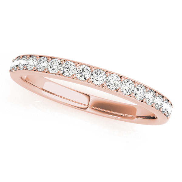 Classic Style Prong-Set Wedding Ring - Michael E. Minden Diamond Jewelers