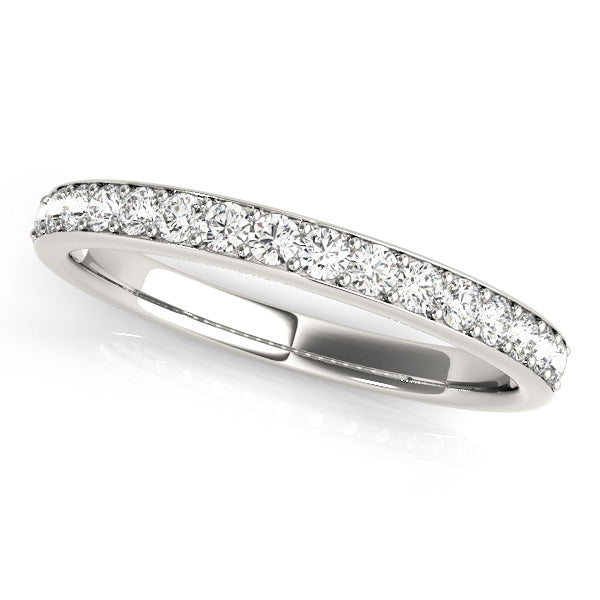 Classic Style Prong-Set Wedding Ring - Michael E. Minden Diamond Jewelers