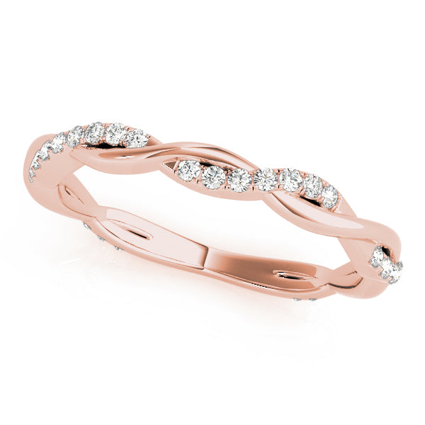 Infinity Prong-Set Wedding Ring - Michael E. Minden Diamond Jewelers