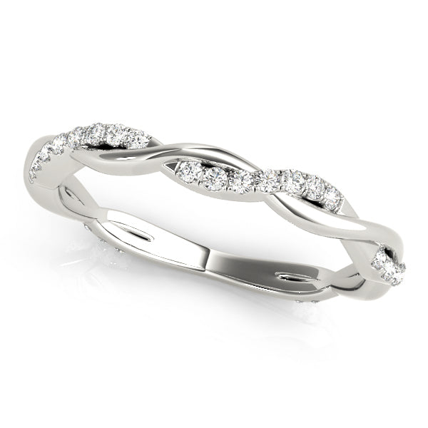 Infinity Prong-Set Wedding Ring - Michael E. Minden Diamond Jewelers