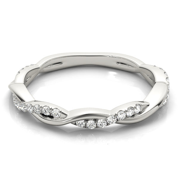 Infinity Prong-Set Wedding Ring - Michael E. Minden Diamond Jewelers