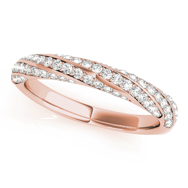 Wrapped Pave-Set Wedding Ring - Michael E. Minden Diamond Jewelers