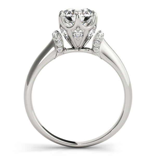 Round Cut Unique Set Engagement Ring - Michael E. Minden Diamond Jewelers