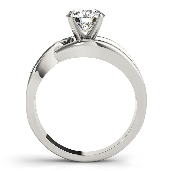 Wrapped Uniquely Set Engagement Ring - Michael E. Minden Diamond Jewelers