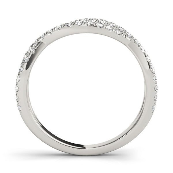 Wide Twist Wedding Ring - Michael E. Minden Diamond Jewelers