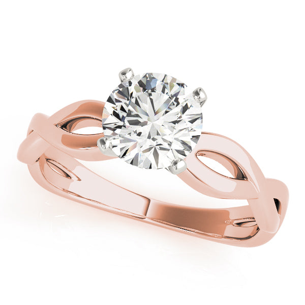 Round Cut Twisted Engagement Ring - Michael E. Minden Diamond Jewelers
