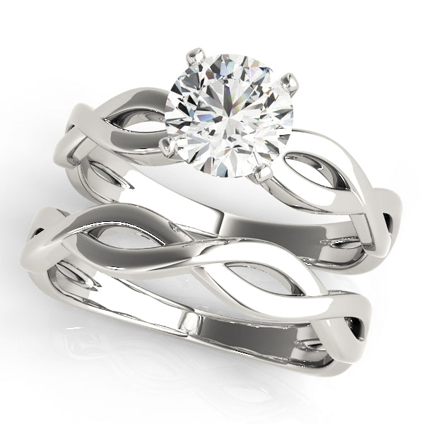 Round Cut Twisted Engagement Ring - Michael E. Minden Diamond Jewelers