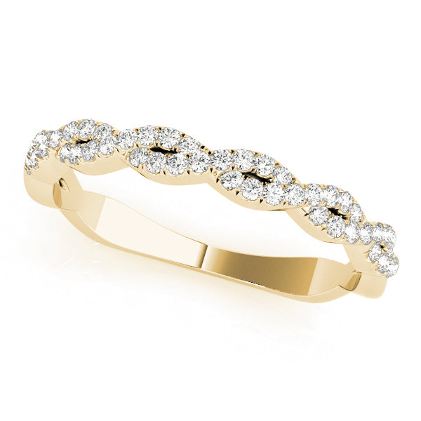 Twisted Diamond Wedding Ring - Michael E. Minden Diamond Jewelers