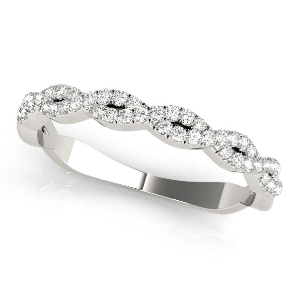 Twisted Diamond Wedding Ring - Michael E. Minden Diamond Jewelers