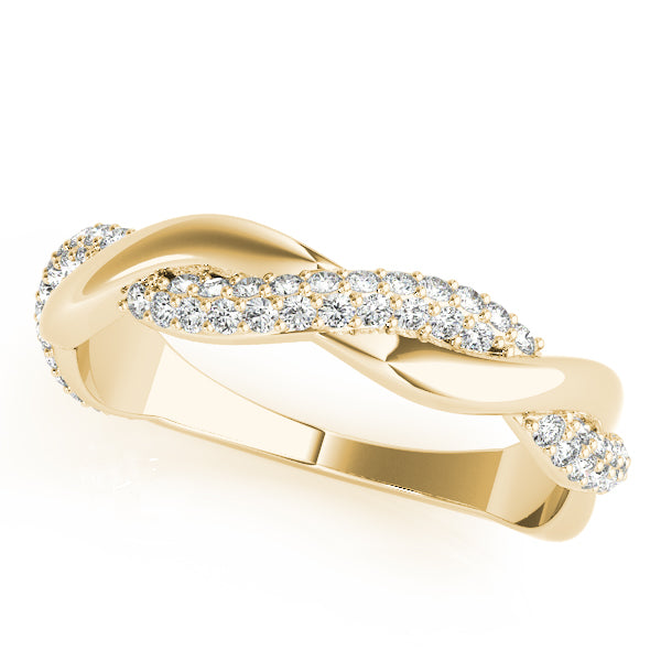 Infinity Pave-Set Wedding Ring - Michael E. Minden Diamond Jewelers