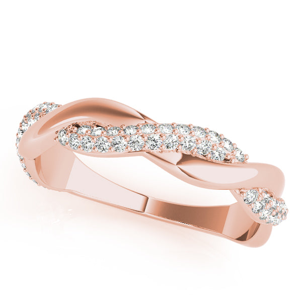 Infinity Pave-Set Wedding Ring - Michael E. Minden Diamond Jewelers