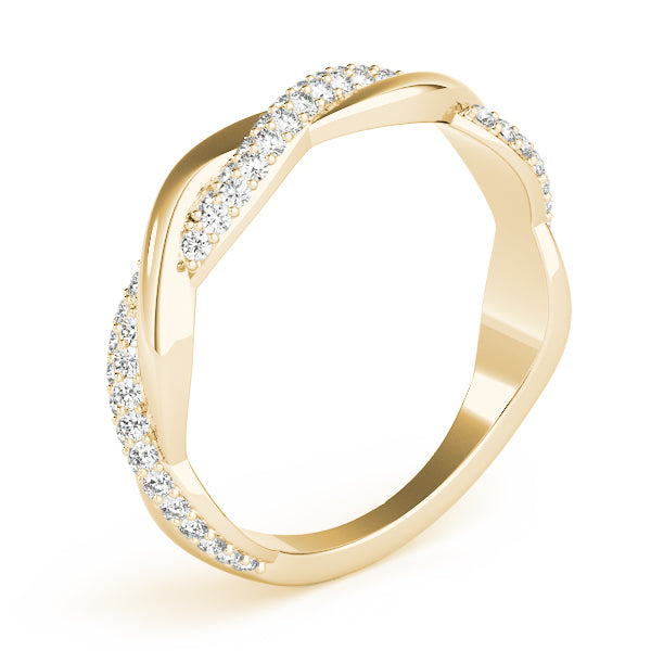 Infinity Pave-Set Wedding Ring - Michael E. Minden Diamond Jewelers