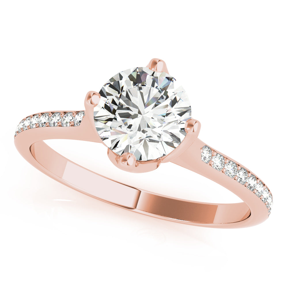 Round Classic-Style Engagement Ring - Michael E. Minden Diamond Jewelers