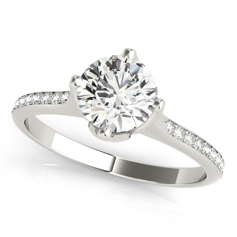Round Classic-Style Engagement Ring - Michael E. Minden Diamond Jewelers