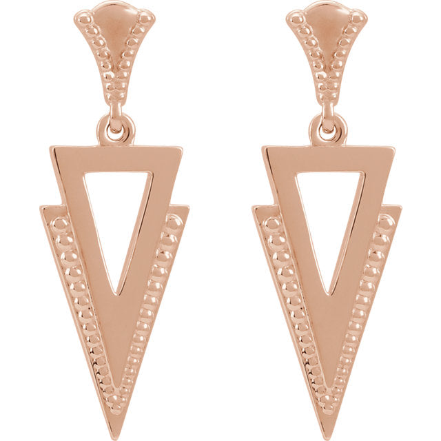 Geometric Dangle Earrings - Michael E. Minden Diamond Jewelers