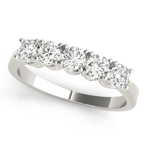Five Stone Prong-Set Engagement Ring - Michael E. Minden Diamond Jewelers