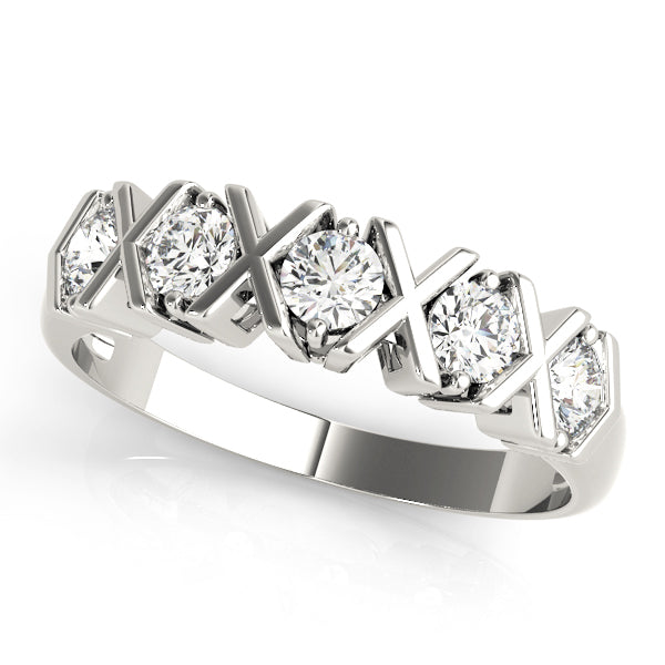Romantic 'XOXO' Inspired Wedding Ring - Michael E. Minden Diamond Jewelers