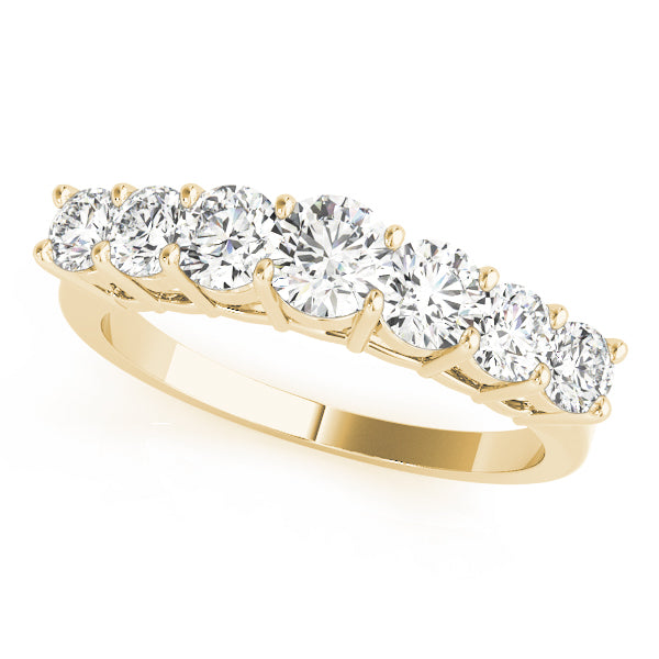 Descending Prong-Set Wedding Ring - Michael E. Minden Diamond Jewelers
