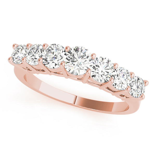 Descending Prong-Set Wedding Ring - Michael E. Minden Diamond Jewelers